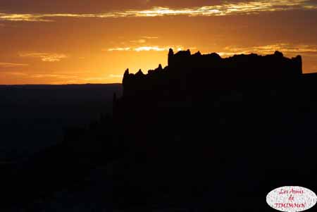 Zoomer sur l'image : 05 Coucher de soleil sur le ksar d'Ighzer